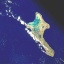 L'atoll de Christmas vu de satellite.